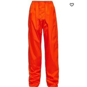 Orange Prada nylon track pants
